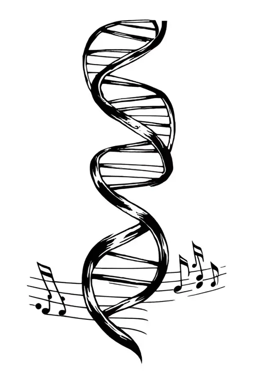 Music Books Dna Chain And Tree