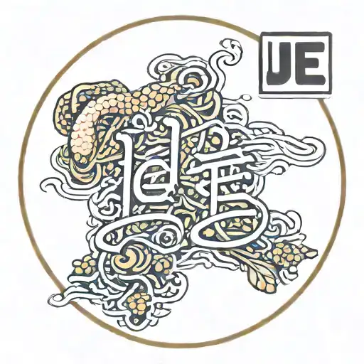 The Name Joe Spelling In A Plate Of Chinese Food