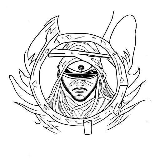 Raven Looking Like Ninja