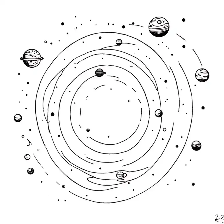 Solar System Planets With 224