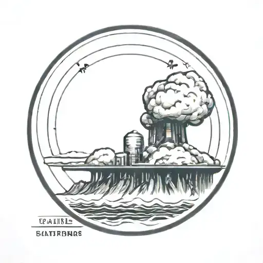 A Nuclear Explosion Contained Within A Perfect Circle