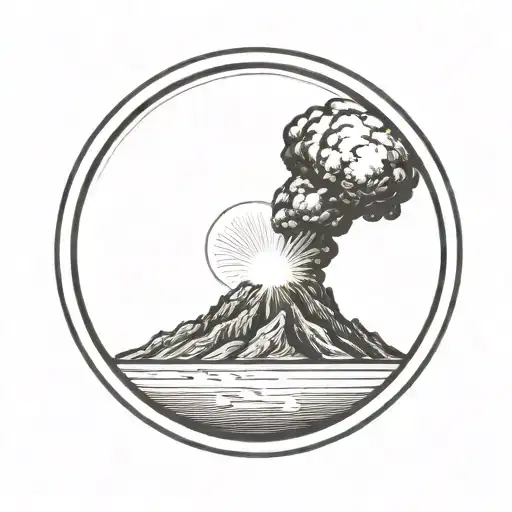 A Nuclear Explosion Contained Within A Perfect Circle