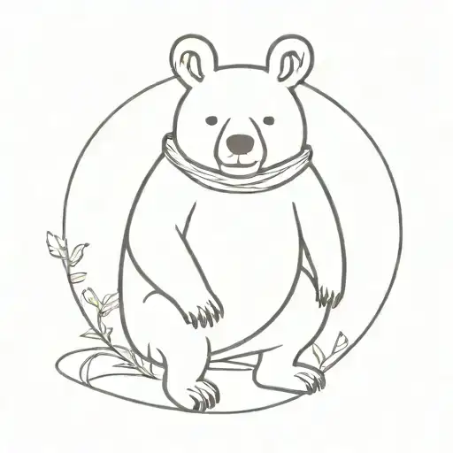 Bear In Bunny Costume