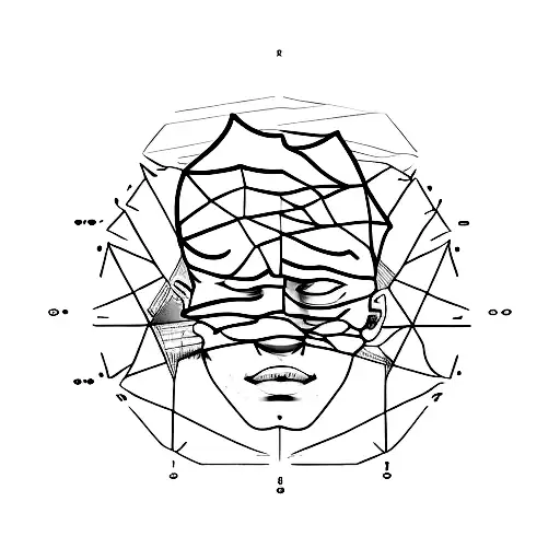 A Minimalist Tattoo Of A Music Sheet Forming The Shape Of Pete Davidson's Face