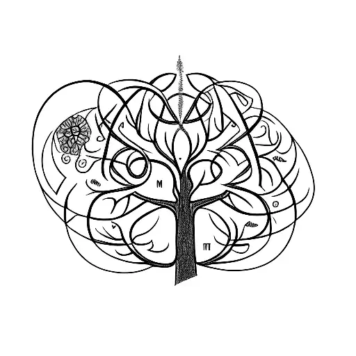 A Tree Of Life With Your Grandfather's Name As The Roots