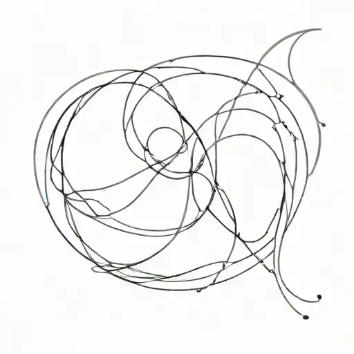 Abstract Tattoo That Gives A Meaning Of The Name Of Lance And Kim