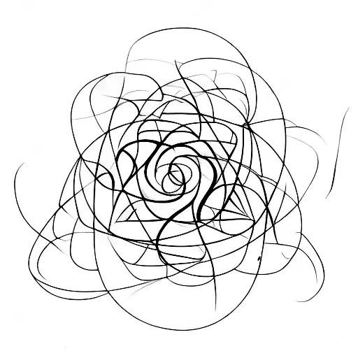 A Mathematical Equation Transformed Into A Minimalist Floral Design