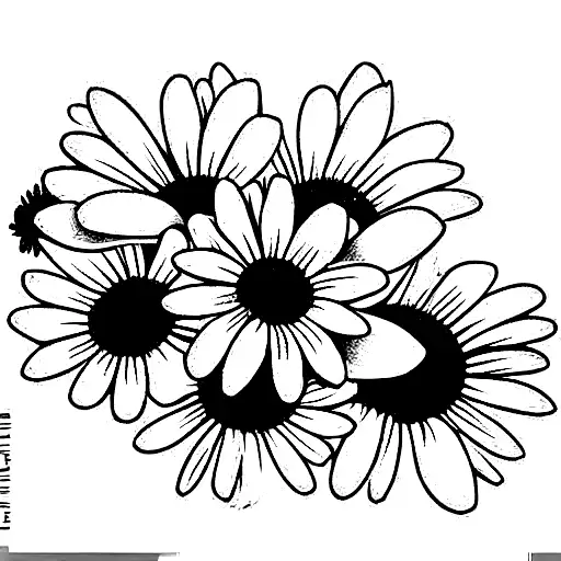 Bunch Of Flowers With Aster And Daisy