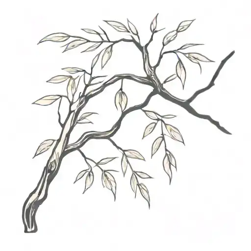Willow Tree Branch Representing A Member