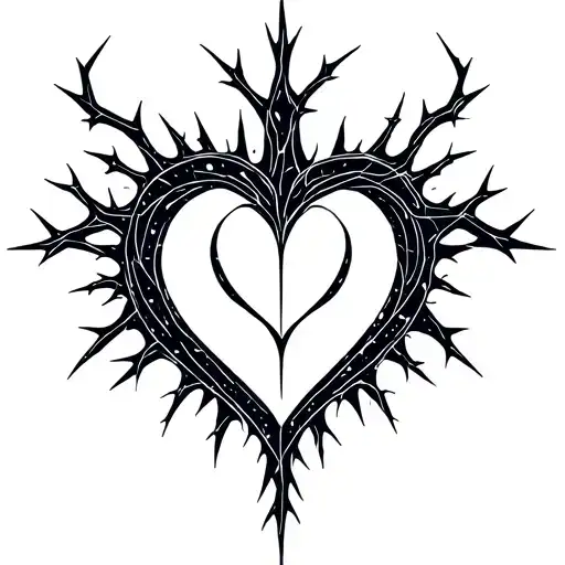 Cyber Sigil Heart And Thorns