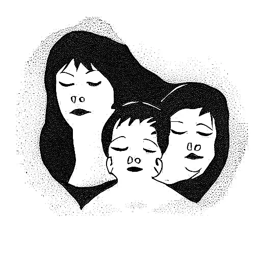 1980 Circle With Three Sons