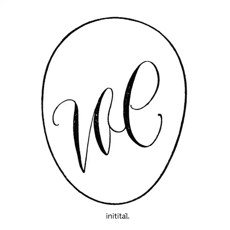 Vc Initail Cursive Writing
