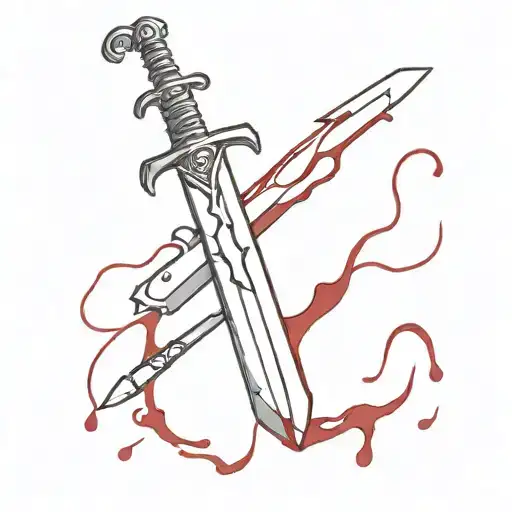 Sword With Blood Dripping