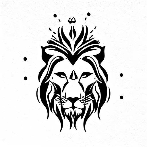 Lion With Joker And Qeen