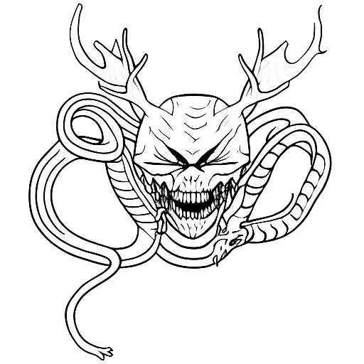 Wendigo With Snake