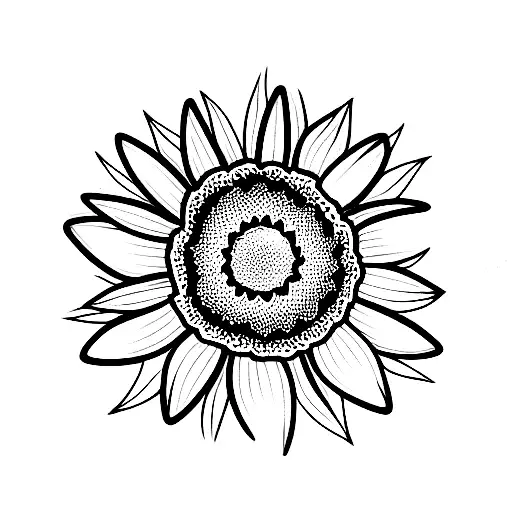 Flower Bouquet With Sunflower And Daffodil