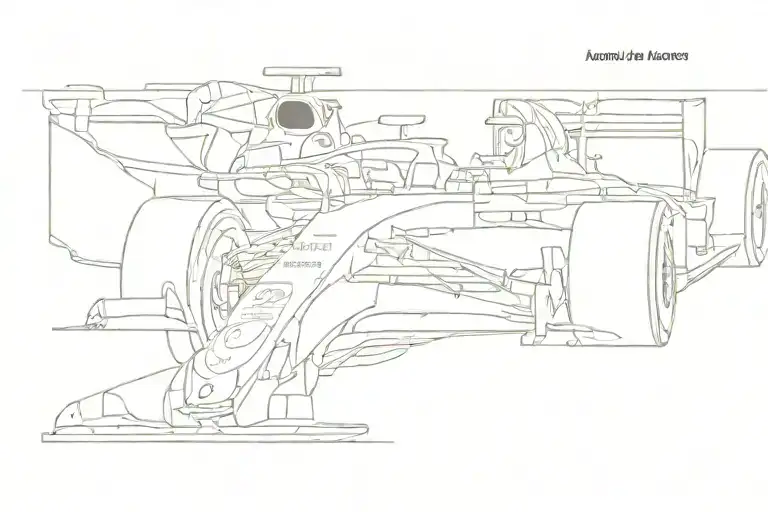 Lewis Hamiltons F1 Car Side Profile With 44 In Image