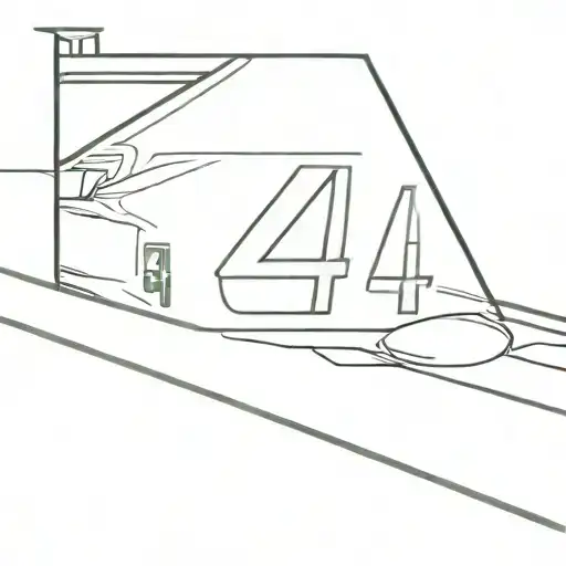 Lewis Hamilton F1 Car Side Profile With Number 44 On Car