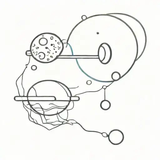 Weights With Planet And Moon