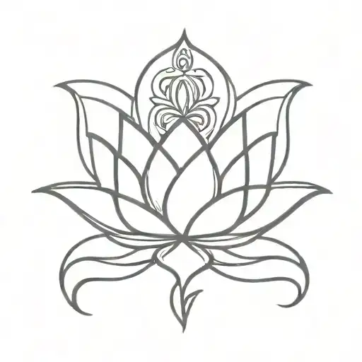 Divine Lotus With Crown