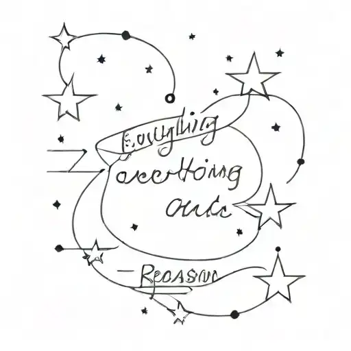 Stars And Text ' Everything Happens For A Reason And Cancer Constellations