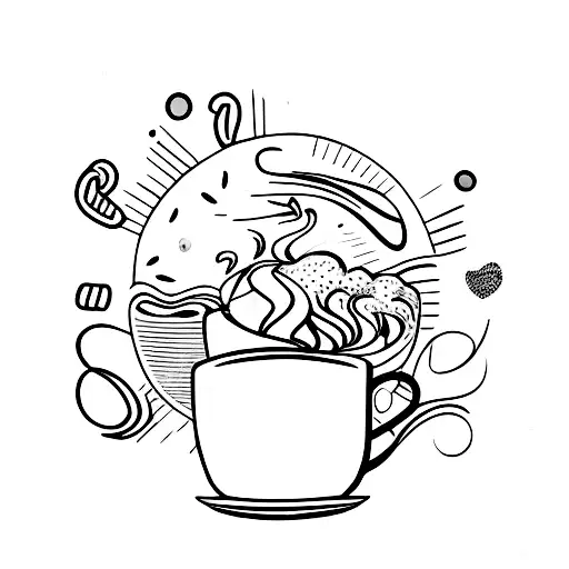 Coffee Bean With Coffee Mug