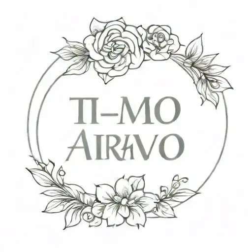 Word Ti Amo Forever & Always