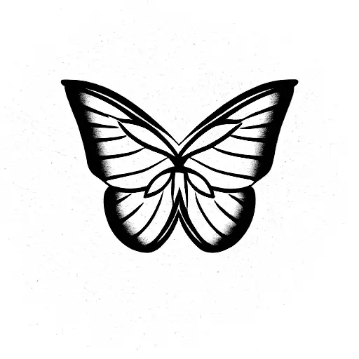 Butterfly With Word Believe In The Middle