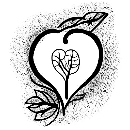 Vine In Shape Of Heart