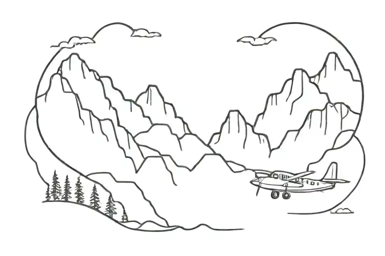 Skigondle Mountain Airplane