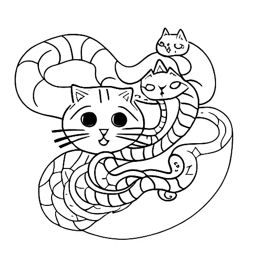 Cat And Snake
