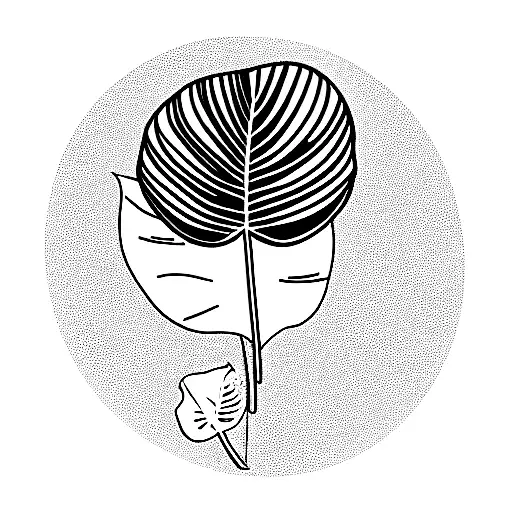 A Monstera Plant That Also Symbolises Writing