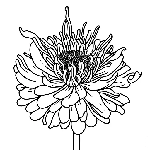Chrysanthemum And Lily