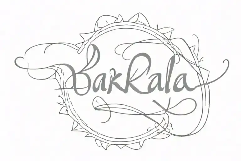 Script Text Of The Word Bakla With Philippine Sun
