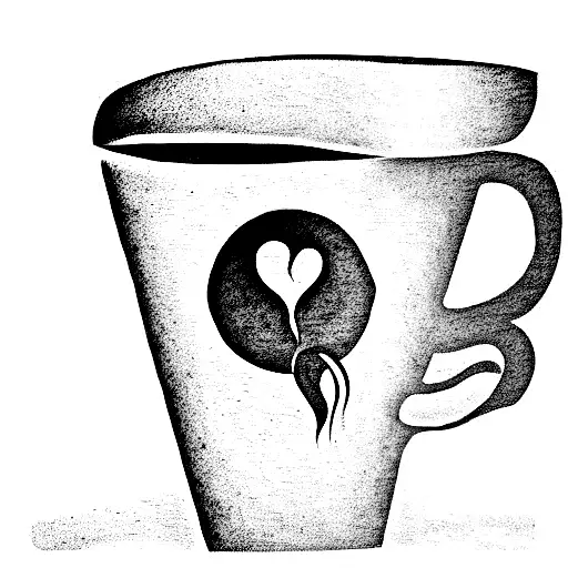 Coffee Cup With Latte Art