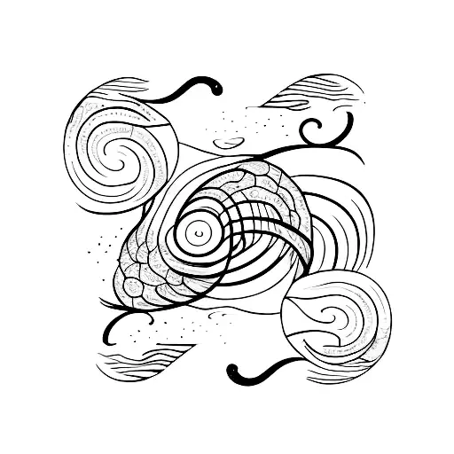 Single Ocean Wave Line