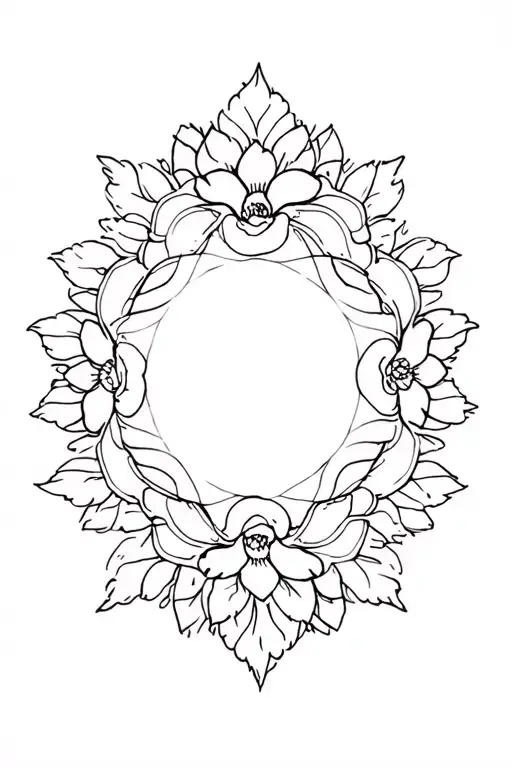 Rose Mandala Design Incorporating
