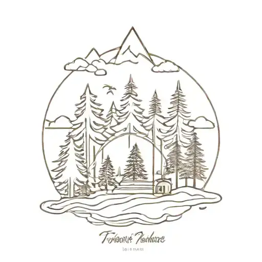 Hippie Trekking And Travel Forest