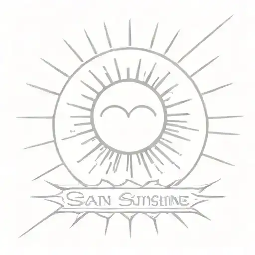 A Tattoo That Says I Can See That Sunshine In Your Eyes With A Picture Of A Sun Somewhere