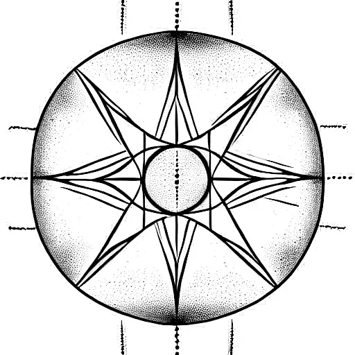 Sun Moon Star Geometric Long