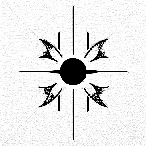 Sun Moon Star Geometric Long Vertical Dainty