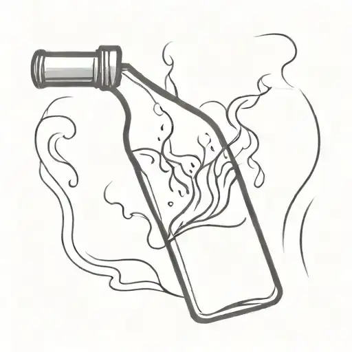 Fire Coming Out Of A Bottle