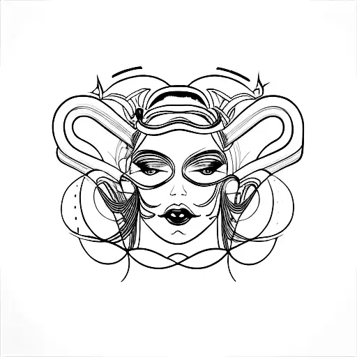 A Surreal Tattoo Of A Woman Merging Into A Futuristic Electric Car