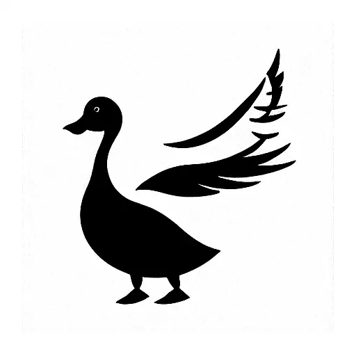 Cartoon Dancing Goose