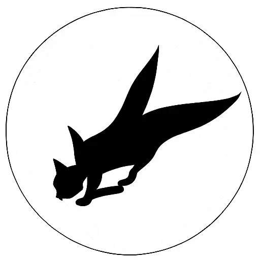 Black Cat With Bat Wings Creepy