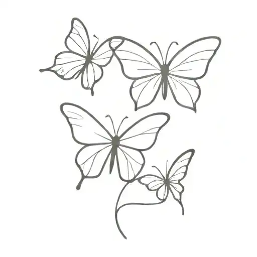 Fine Line Butterflys