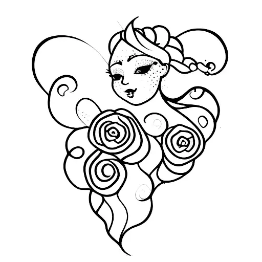 Blackberries With Fairy