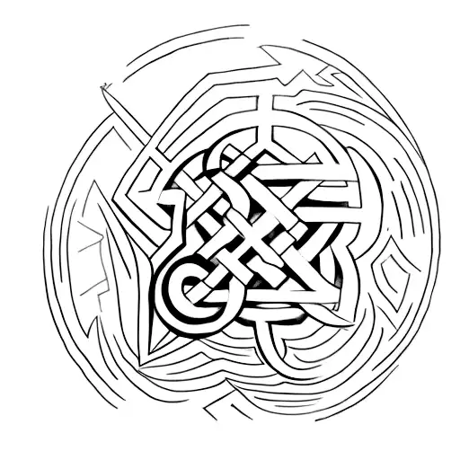 Design A Roleplaying-inspired Tattoo Featuring Nordic Runes