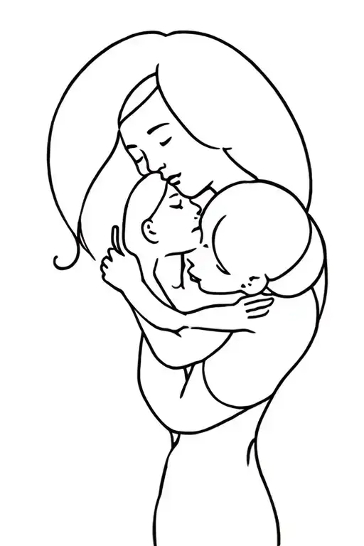 The Girl Carries Another Girl In Her Arms Like A Child