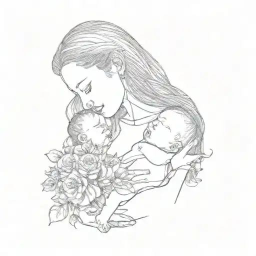 A Woman Holding A Baby